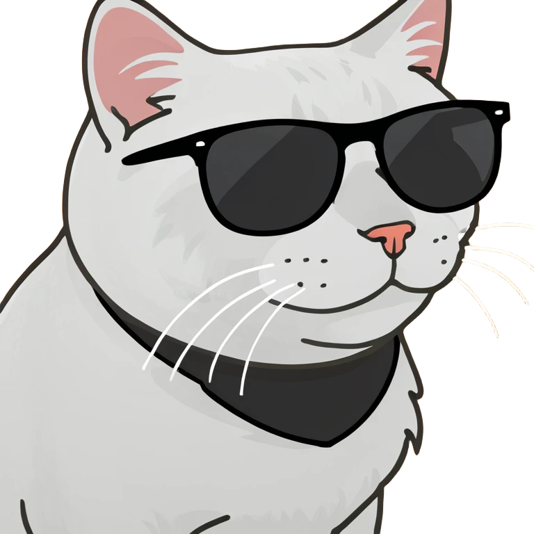 Cat with sunglasses emoji