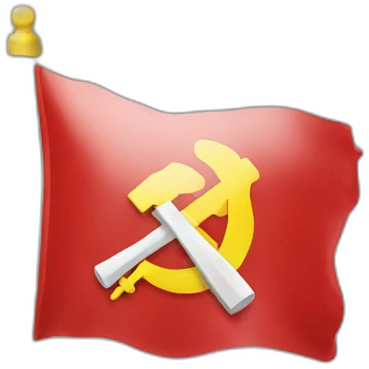 drapeau communiste emoji