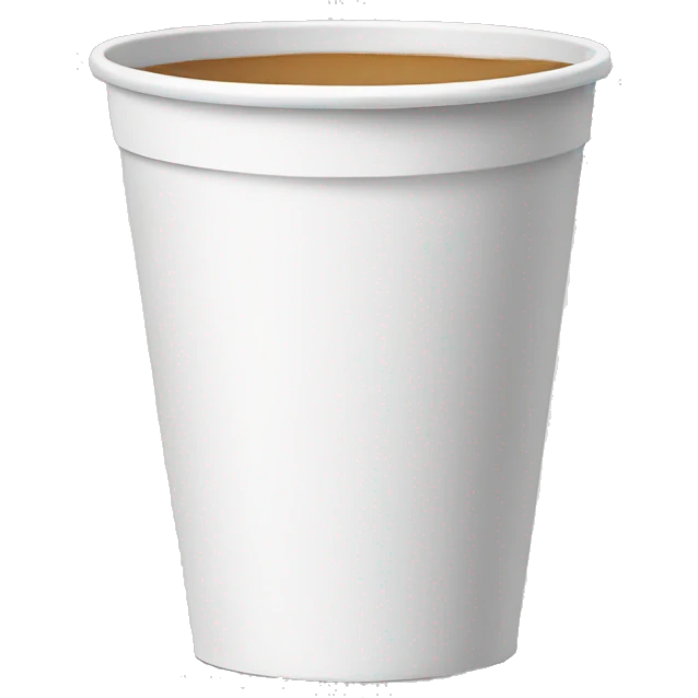 white paper cup emoji