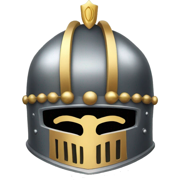 knight helmet with crown emoji