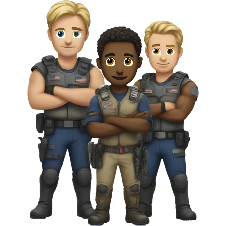 A team of heroes  emoji