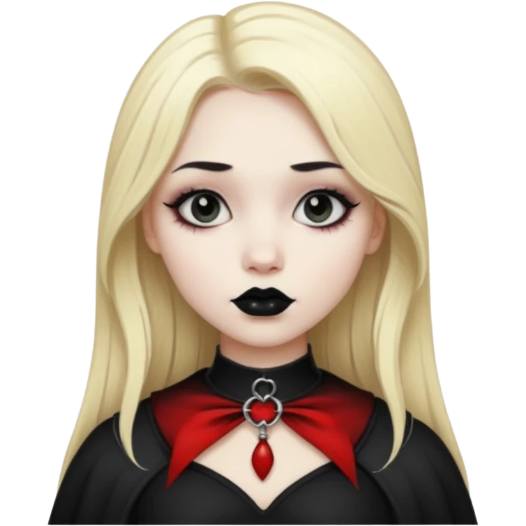 blonde gothic girl  emoji