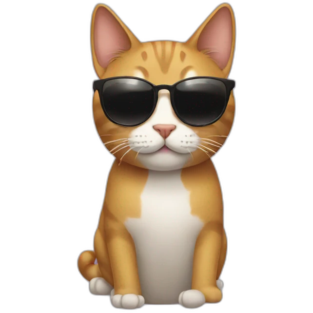 Cat with sunglasses emoji