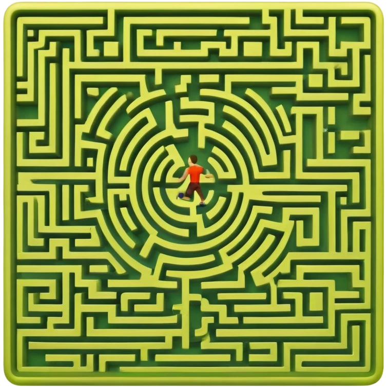 maze with a runner emoji