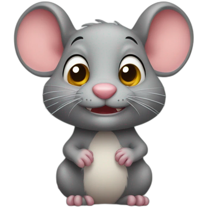 cute tricky rat emoji