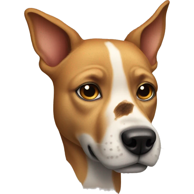 Dog with scar emoji