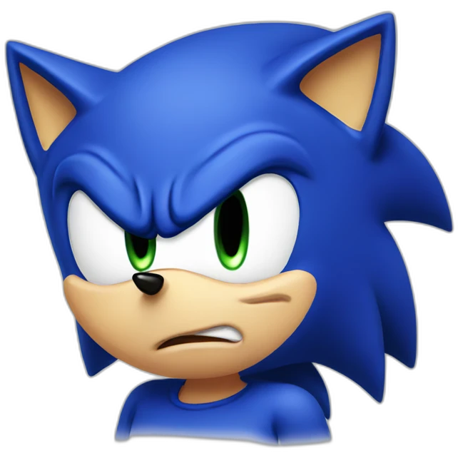 Sonic crying emoji