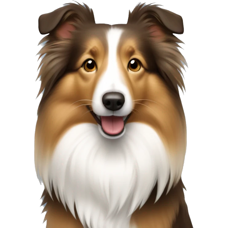 Sable sheltie emoji