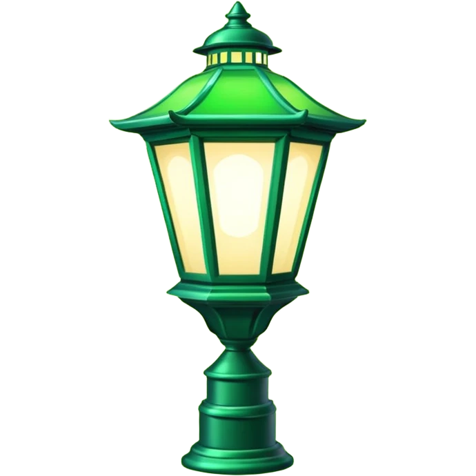 Shop Sign Light + green tint, Street Lantern. emoji