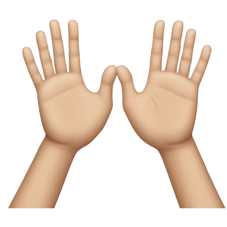 hands touch emoji