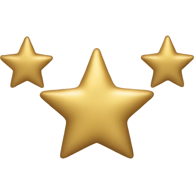Create a silver star emoji identical to the classic gold star emoji (⭐️). It should match the same size, shape, and smooth shading, but in metallic silver. Keep the design simple and glossy, just like the original Apple star emoji. Rounded ends emoji