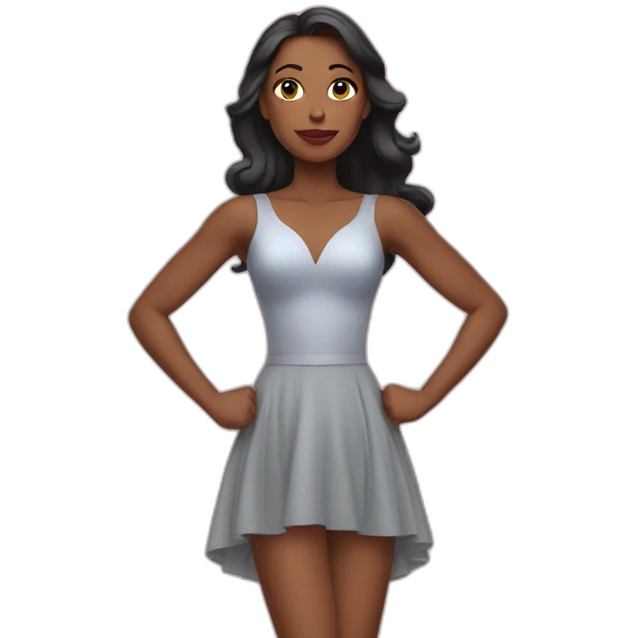 superwoman in dress emoji
