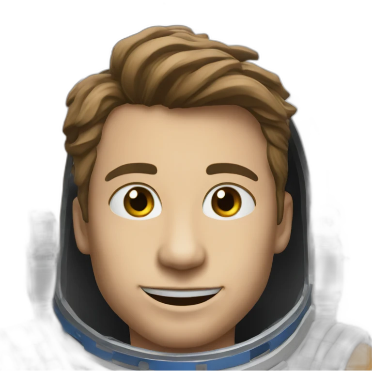 Chat dans l'espace emoji