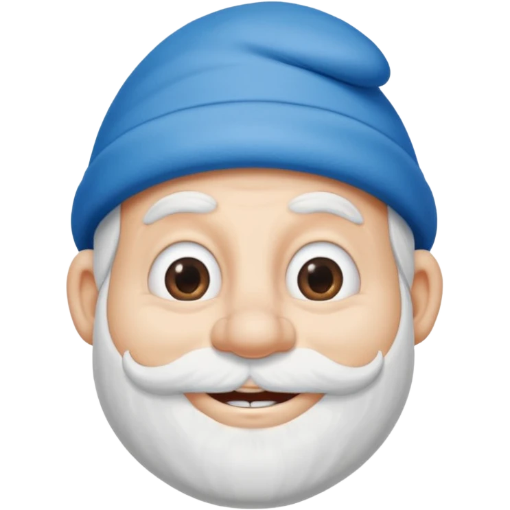Papa smurf's face emoji