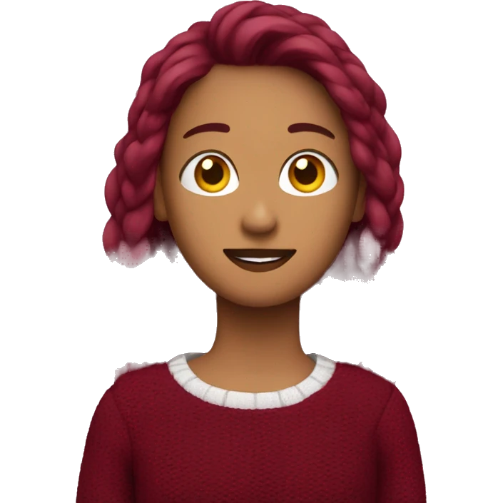 burgundy sweater emoji