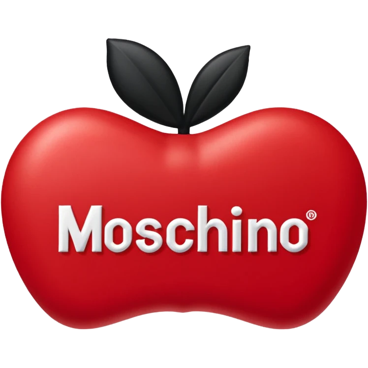 Moschino designer brand logo emoji