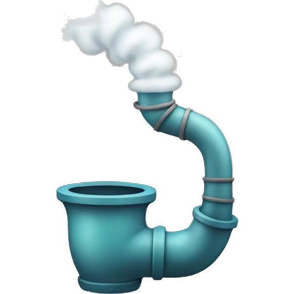 water pipe with smoke coming out of it  emoji
