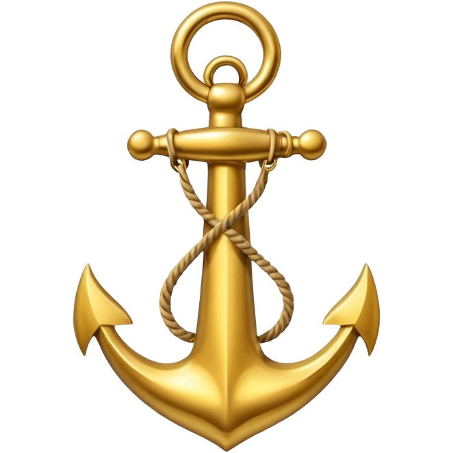 Gold anchor emoji