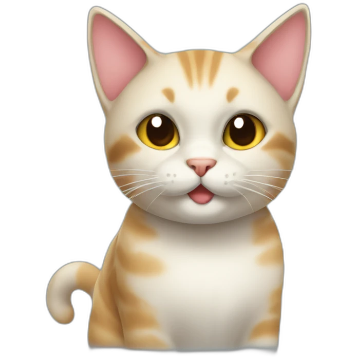 Naughty cat emoji