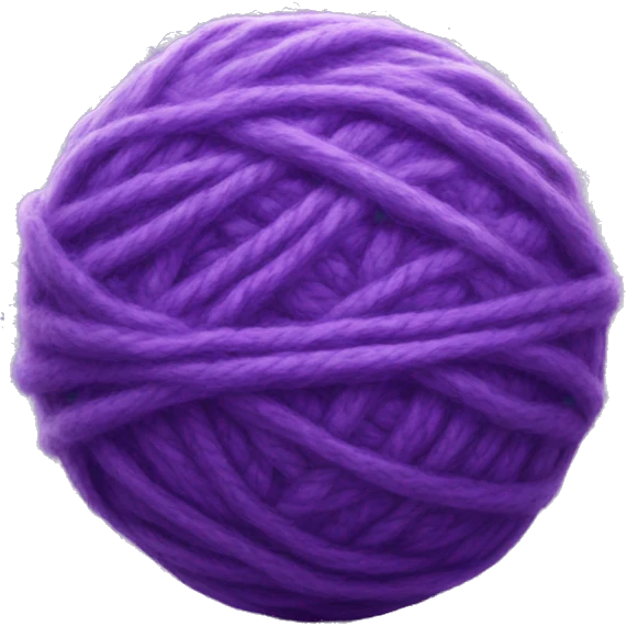 purple ball of wool emoji