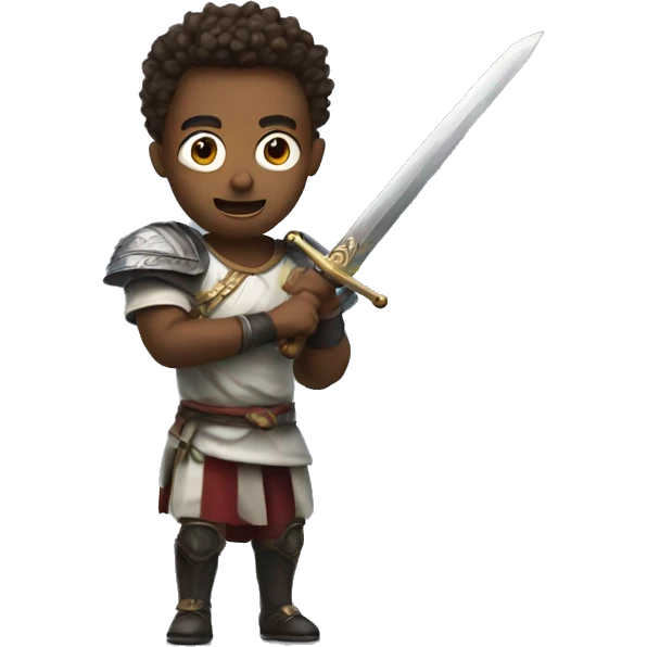 surprised player with sword emoji