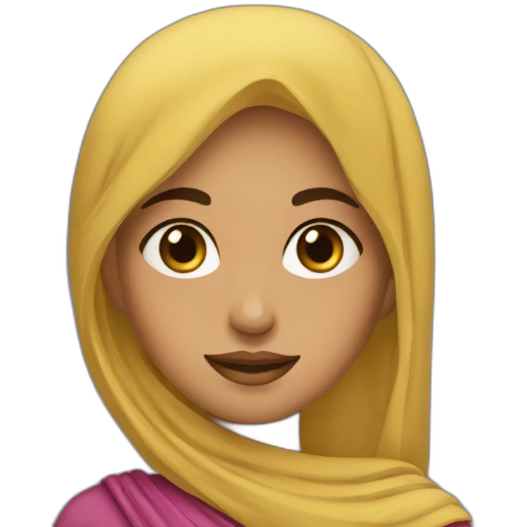 Fille arabe jolie emoji