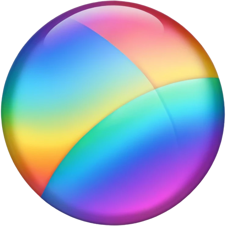 rainbow color round cells emoji
