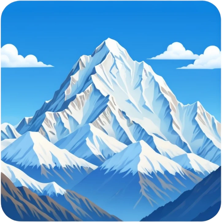 Make an emoji of Kanchenjunga mountain emoji