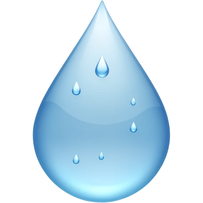 The drops is White  emoji