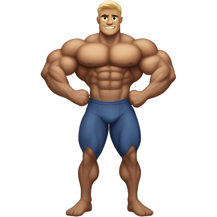 a bodybuilder  emoji