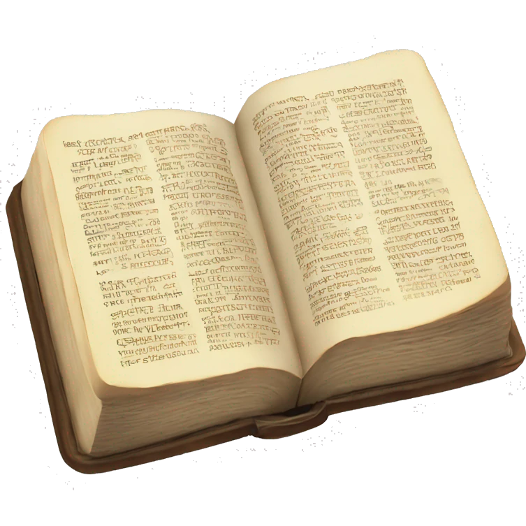 Bible open emoji