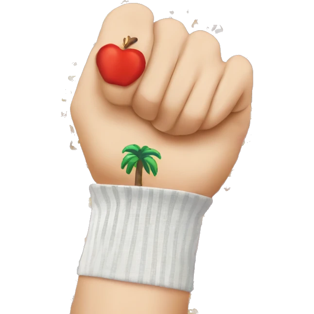 my arm is now a work f swatch art emoji