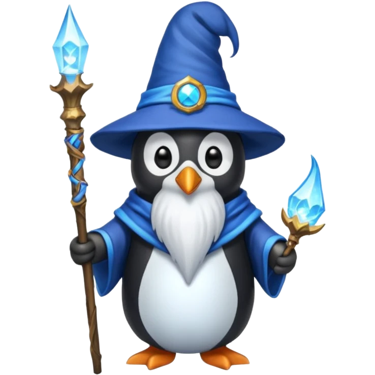 Penguin Wizard emoji