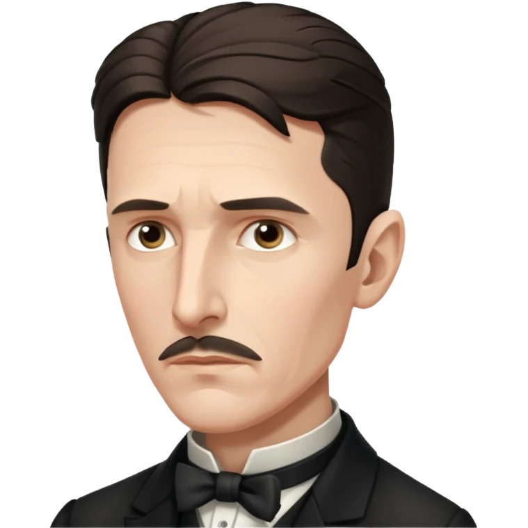 Nikolai Tesla, pensive emoji