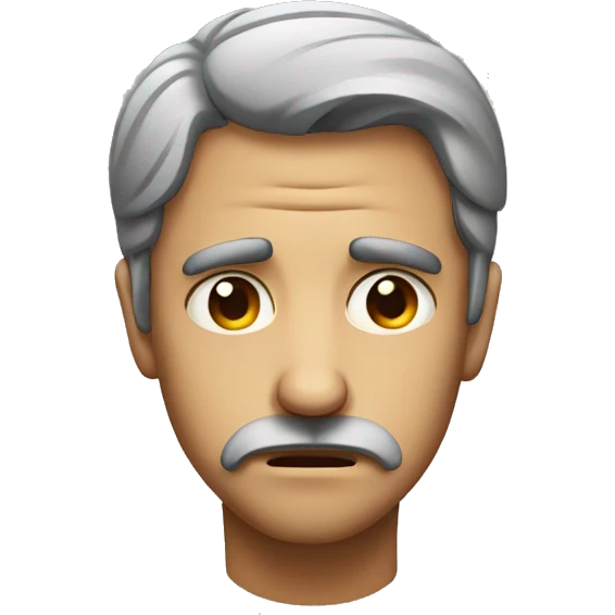 sad man face emoji