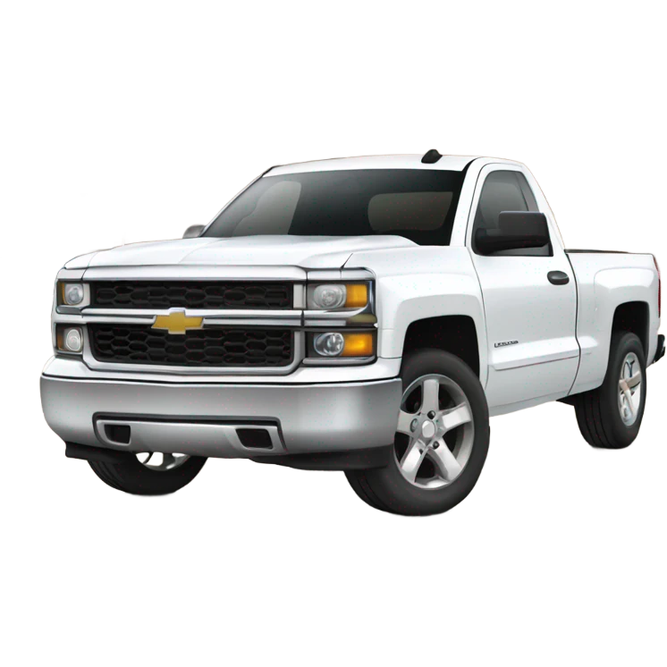 Dropped white silverado emoji