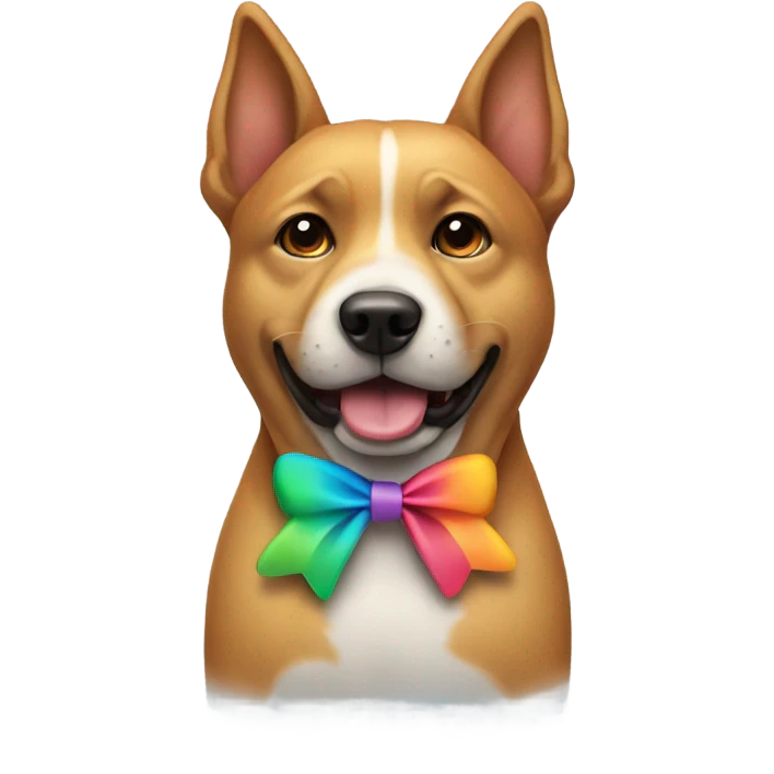 Dog with bow emoji