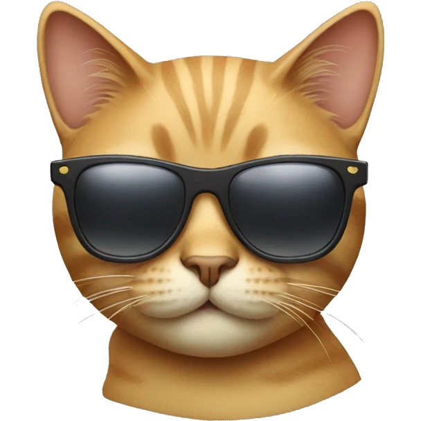 Cat with sunglasses emoji