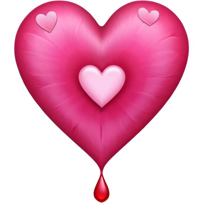 bleeding heart flower heart drop bottom emoji