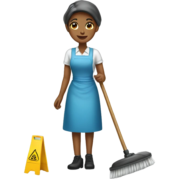 Cleaning maid emoji