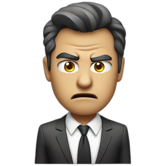 angry businessman emoji
