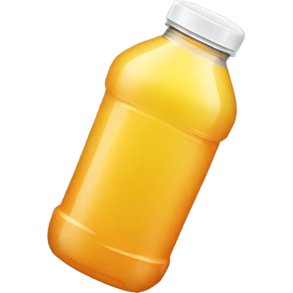 juice bottle with cap flying off emoji