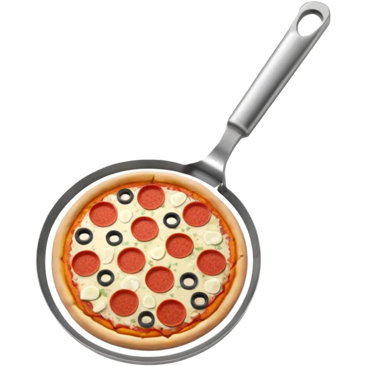Round knife for pizza  emoji