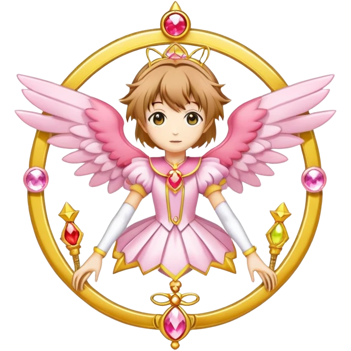 card captor sakura, clow cards emoji