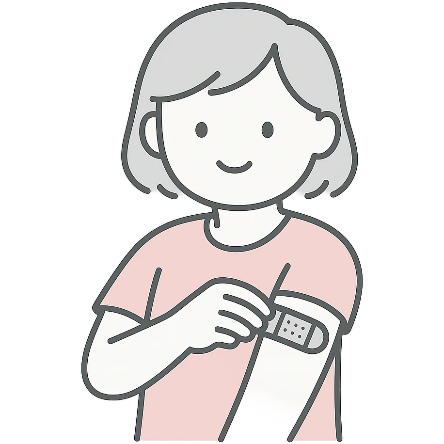 bandage, soft colors, cute face emoji