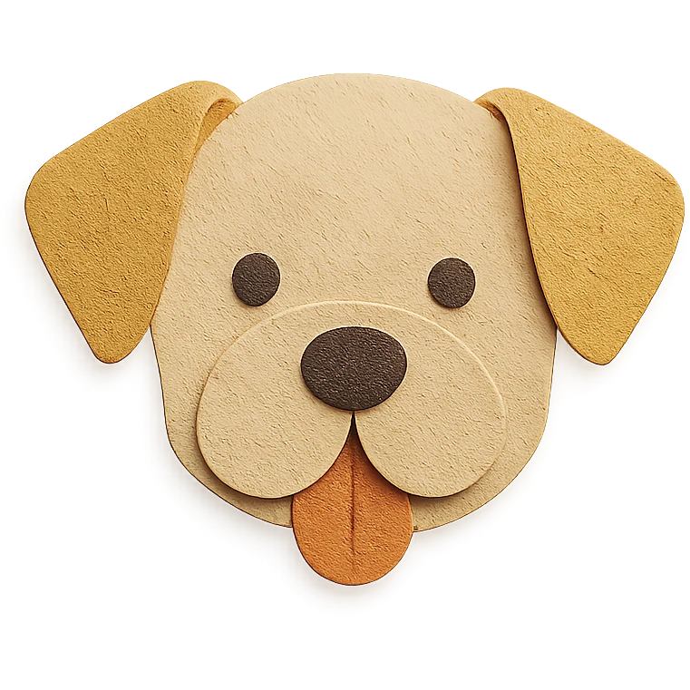 beige dog emoji