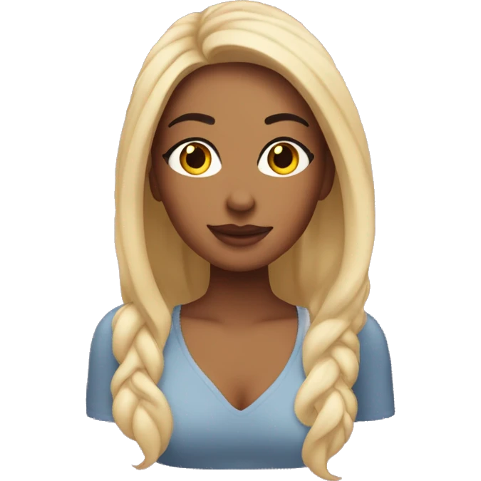 Una chica haciéndose el skincare emoji