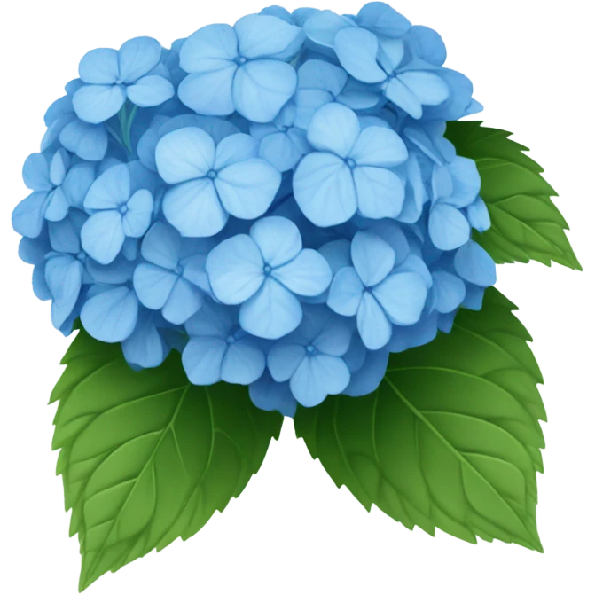Blue hydrangea  emoji