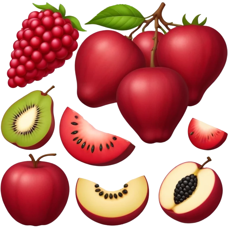 Framboesa  fruta emoji