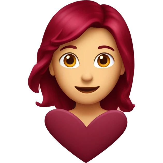 Burgundy heart  emoji